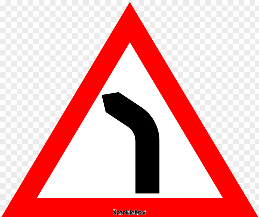 Bend Traffic Sign Road Junction Priority Signs Warning PNG