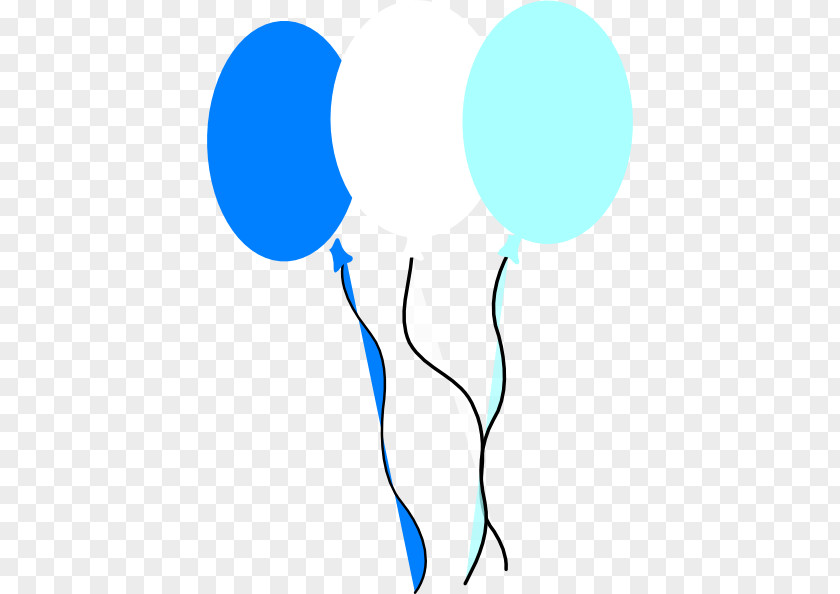 Brown Blue Balloons Clip Art PNG