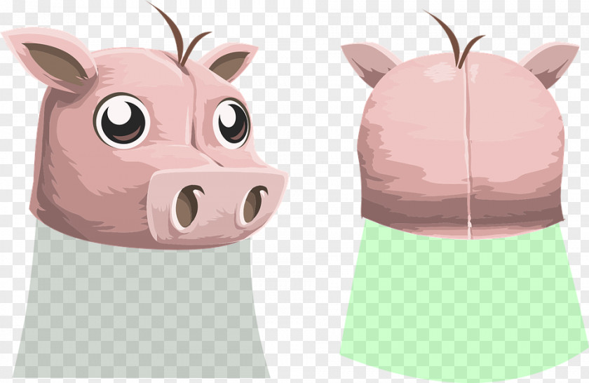 Front And Rear Brown Boar Wild Clip Art PNG