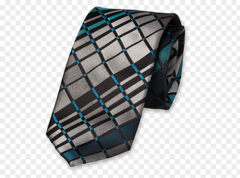 Satin Necktie Blue Silk Tartan Turquoise PNG