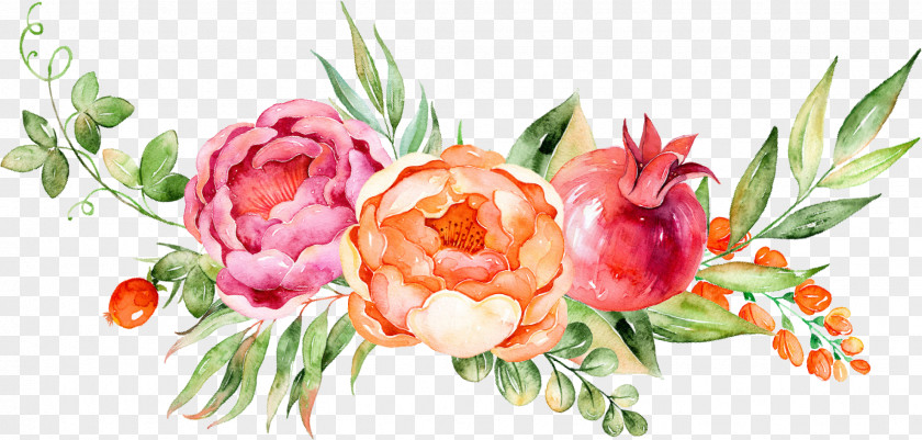 Watercolor Floral Decoration Painting Grape Flower PNG