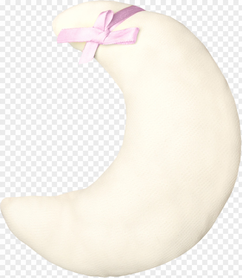 Bow Moon Stuffed Toy Plush PNG