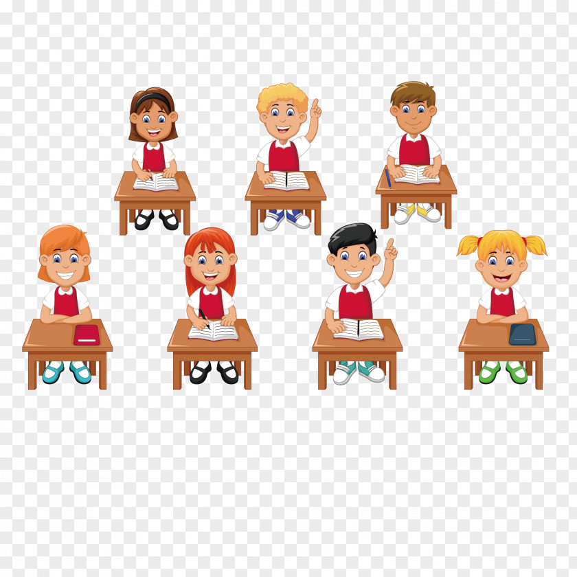 Child Class Student Cartoon Royalty-free Illustration PNG