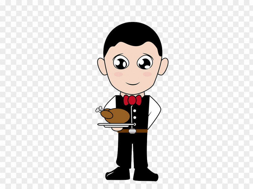 Fitness Waiter Foodservice Vector Graphics Hotel Cartoon PNG