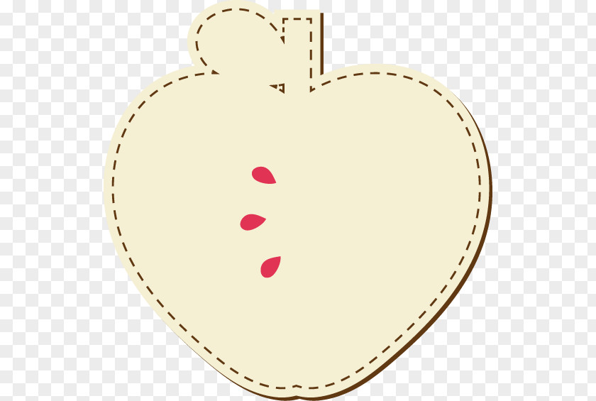 Hand-painted Abstract Apple Pattern Heart Area PNG
