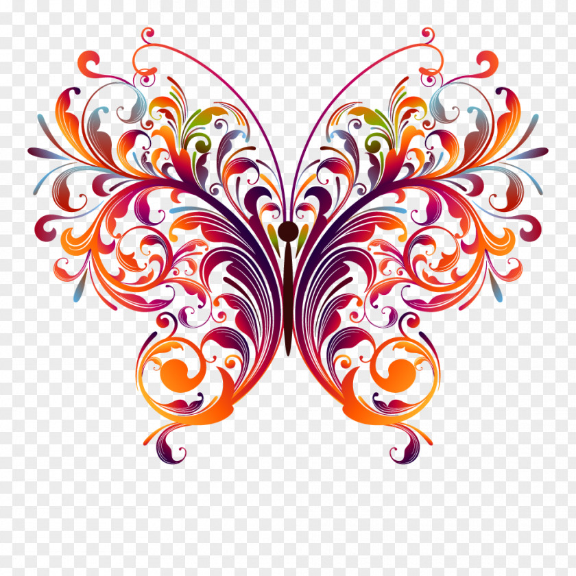 Ornaments Butterfly Poster Clip Art PNG