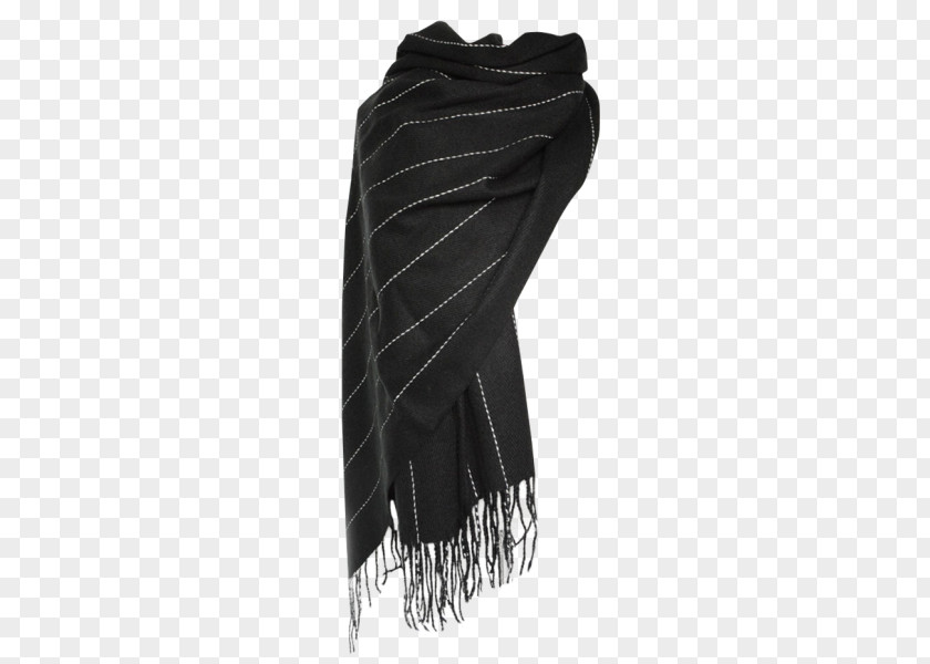 Wintersweet Scarf Stripe Fringe Tassel Stole PNG