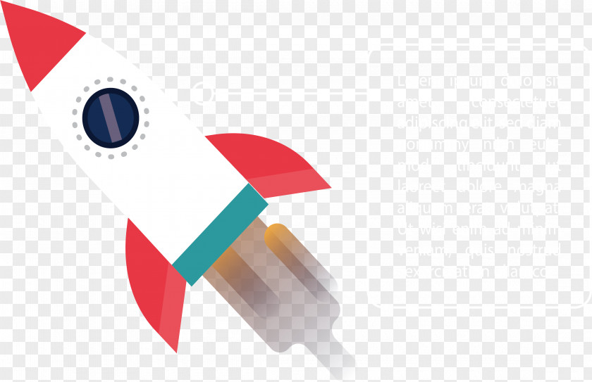 A Rocket That Flies Across Space PNG