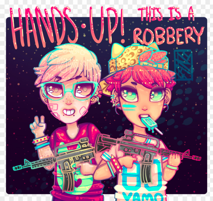 Bank Robber Poster Album Cover Pink M PNG