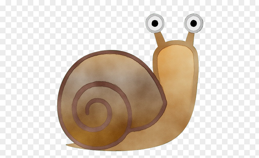 Beige Slug Snail Cartoon PNG