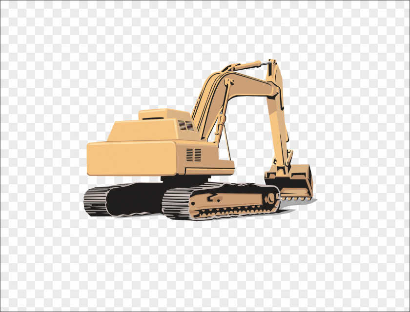 Excavator Machine Backhoe Loader Crane Work Architectural Engineering PNG