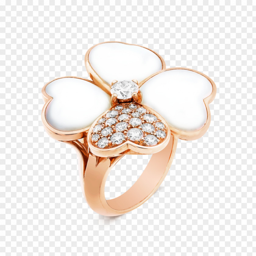 Jewellery Model Earring Gold Van Cleef & Arpels PNG