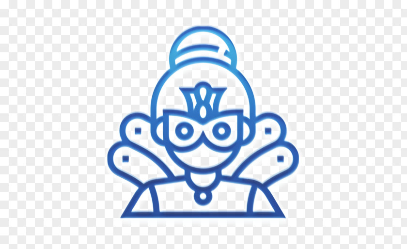Line Art Playground Woman Icon PNG