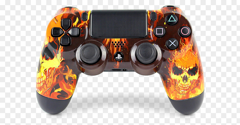 Skull Fire PlayStation 4 Xbox 360 Controller Game Controllers One PNG