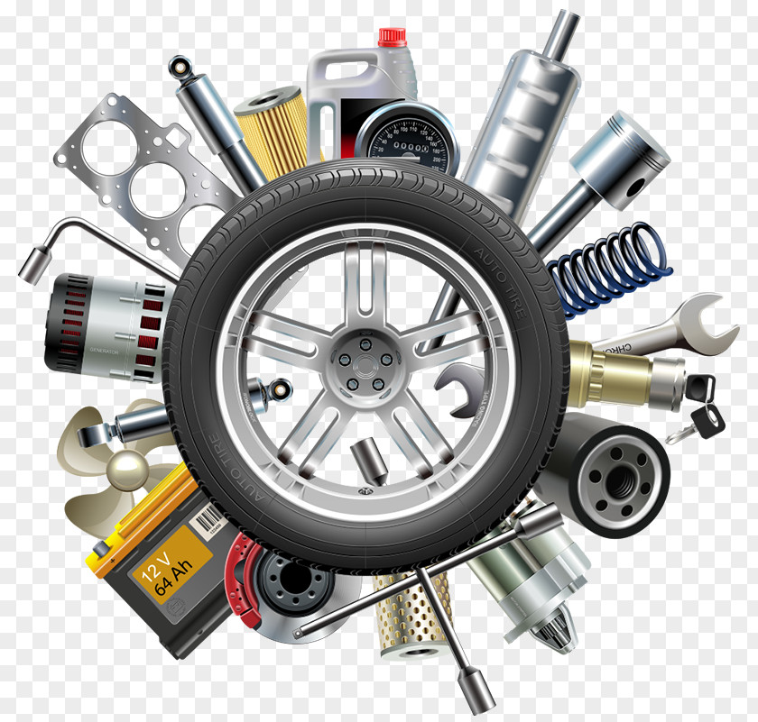 Car Maintenance,Wheel Full Service Spare Part Wheel Stock Illustration PNG