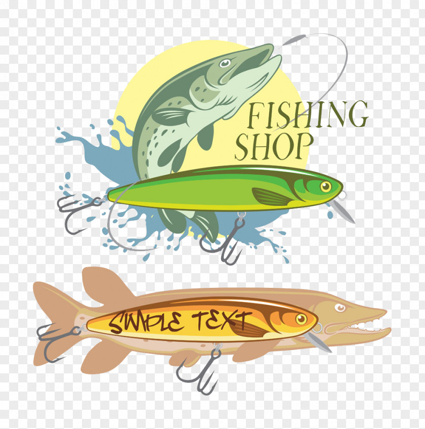 Elongated Fish Logo Clip Art PNG