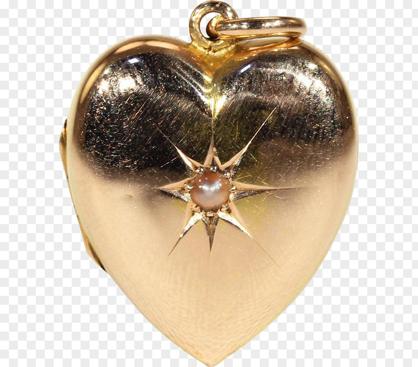 Heart Locket Necklace Gold Amethyst Pendant PNG