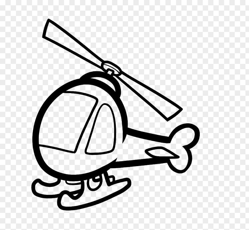 Black Lines Painted Stick Figure Helicopter Car Drawing Child Coloring Book PNG