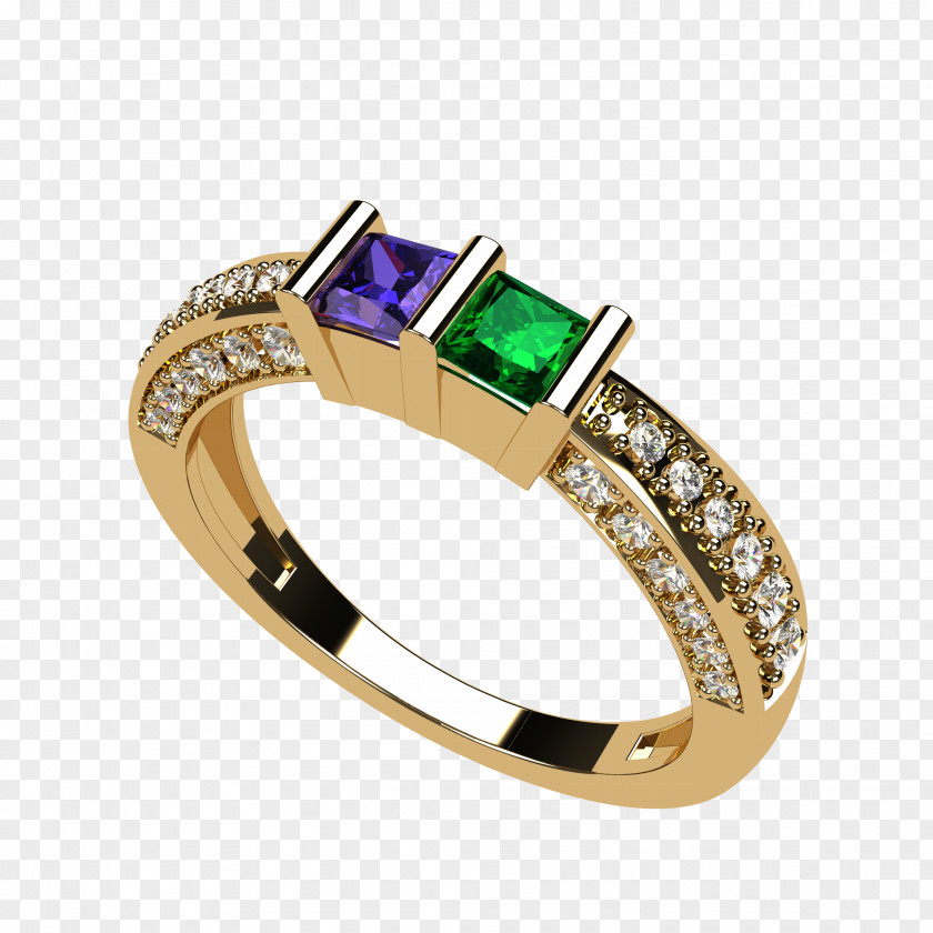 Emerald Ring Amazon.com Gold Birthstone PNG