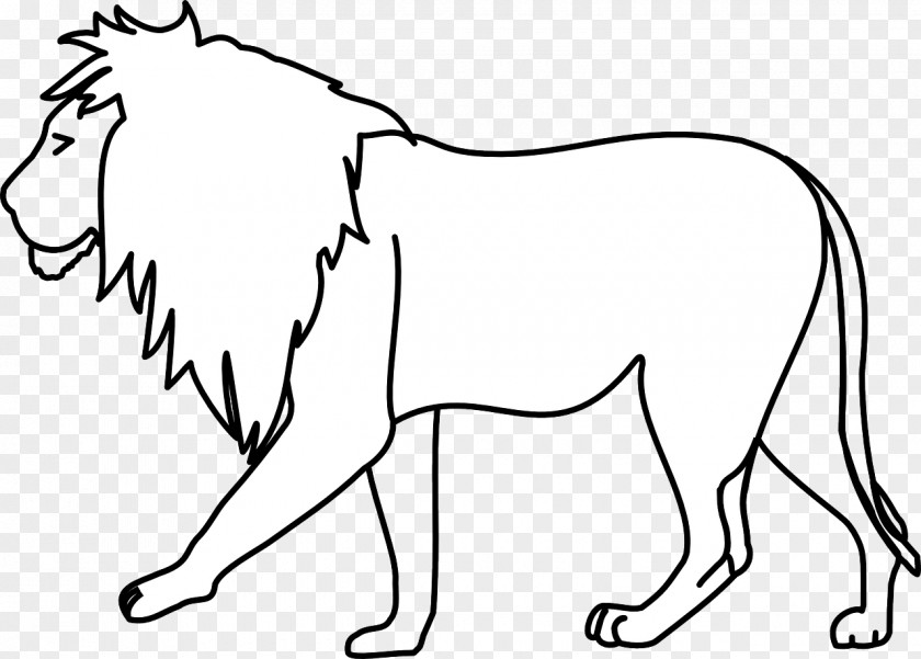 Lion Head Line Art Drawing Clip PNG