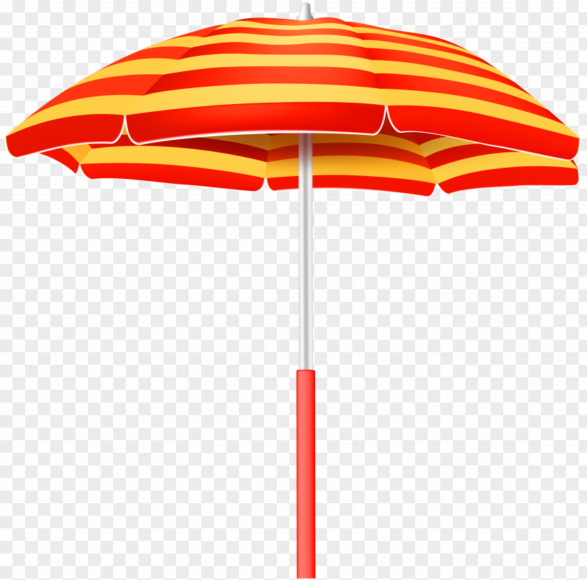 Striped Beach Umbrella Clip Art Image PNG