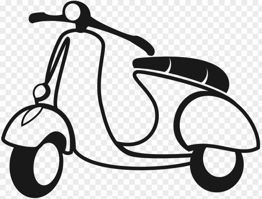 Style Vespa Scooter Motorcycle Transparency Drawing PNG