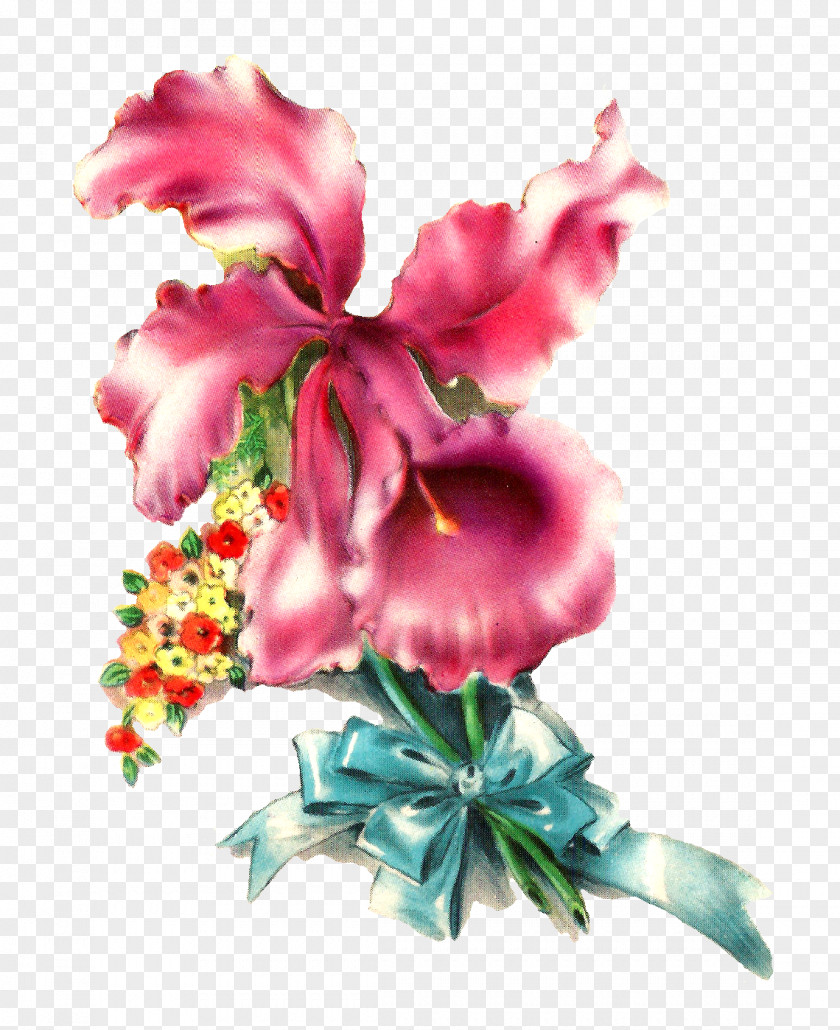 Antique Flower Bouquet Floral Design Greeting & Note Cards Clip Art PNG