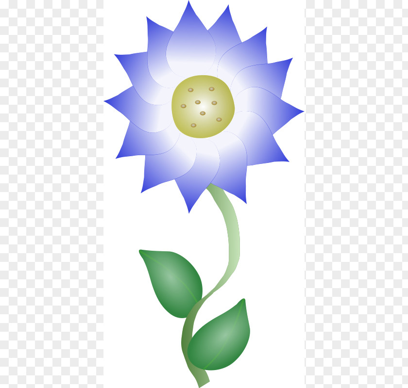 Picu Cliparts Flowers And Flowering Plants Blue Flower Clip Art PNG