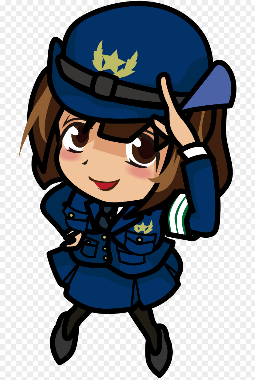 Police Illustration Salute Officer Hand PNG