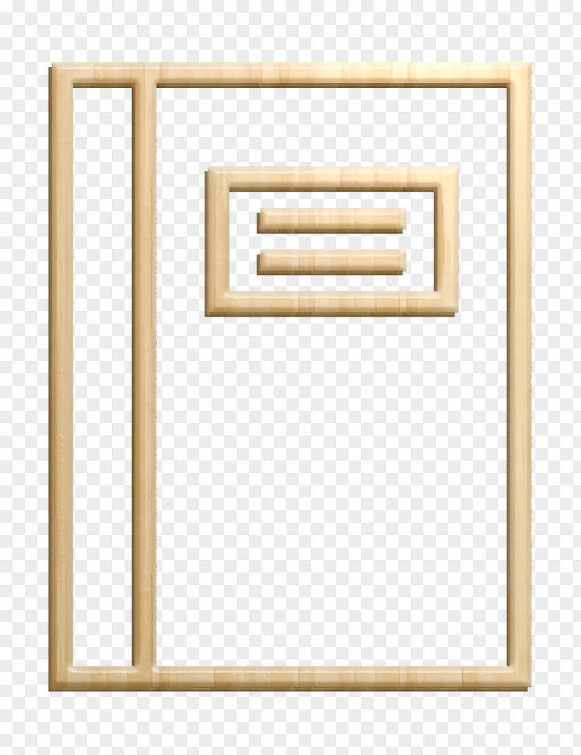 Brass Picture Frame Notebook Icon Essential Set PNG