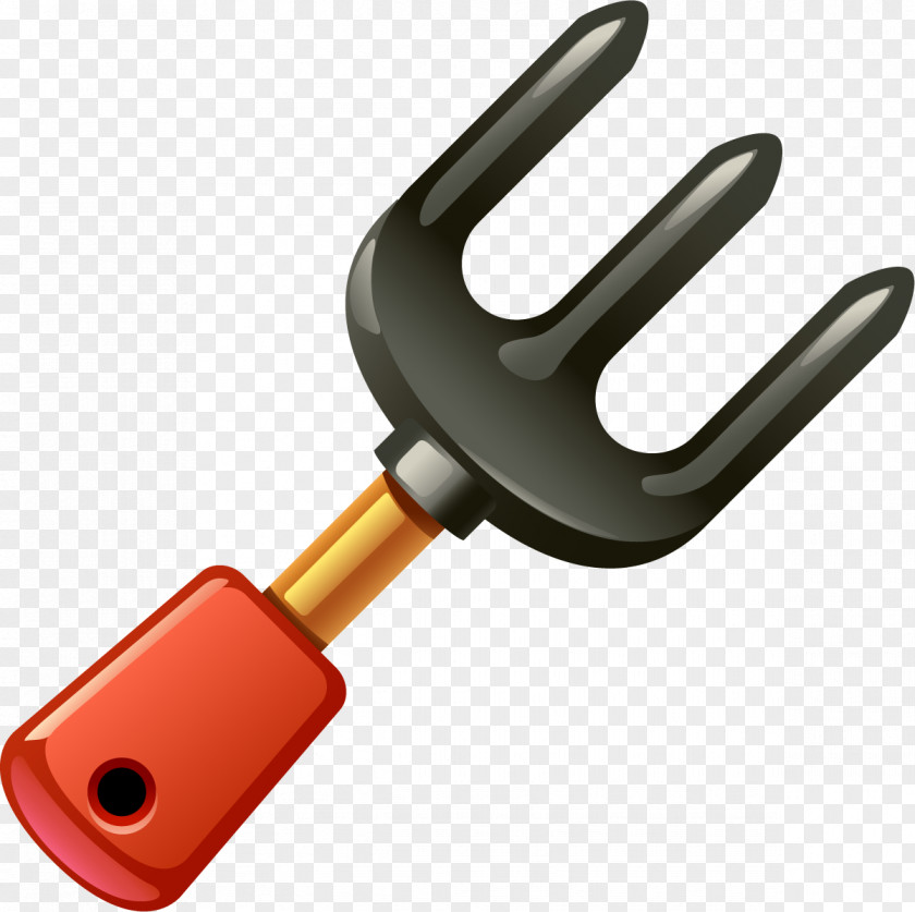Hand Painted Red Fork Google Images Grey Yellow PNG