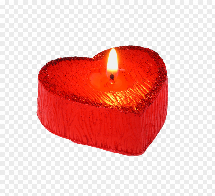 Heart-shaped Candles Candle Heart PNG