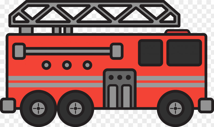 Fire Truck Engine Safety Extinguishers Car PNG