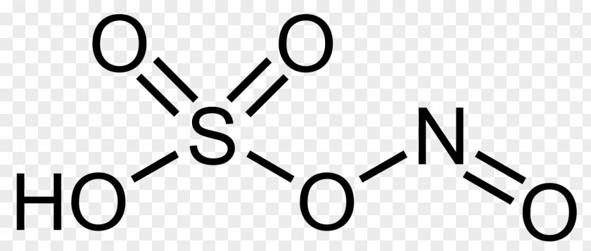 Nitrosylsulfuric Acid Sulfurous Structure Molecule PNG