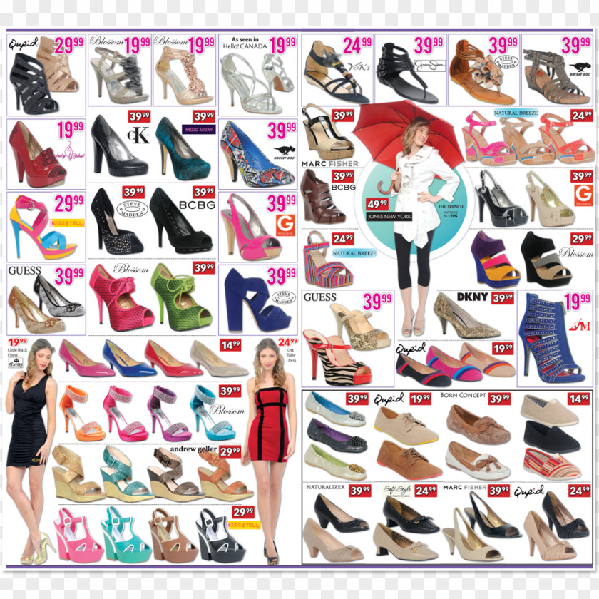 Collage Shoe Clothing Accessories Brand Font PNG