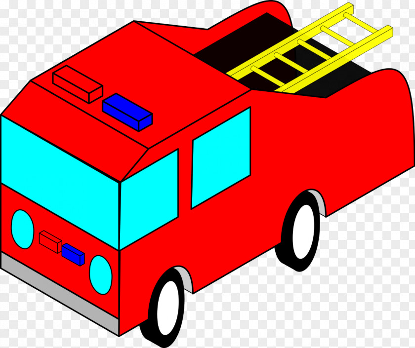Fire Truck Car Engine Clip Art PNG