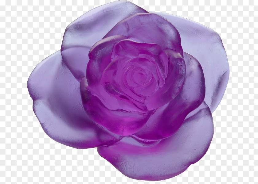 Flower Garden Roses Daum Purple Art Deco PNG
