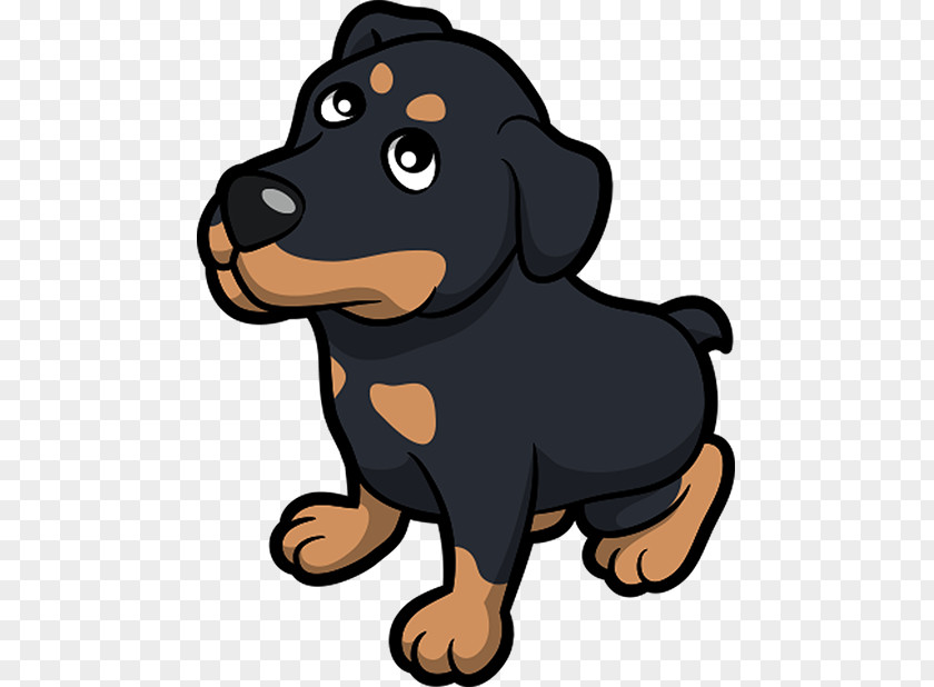 Puppy Rottweiler Dog Breed Sticker Emoji PNG