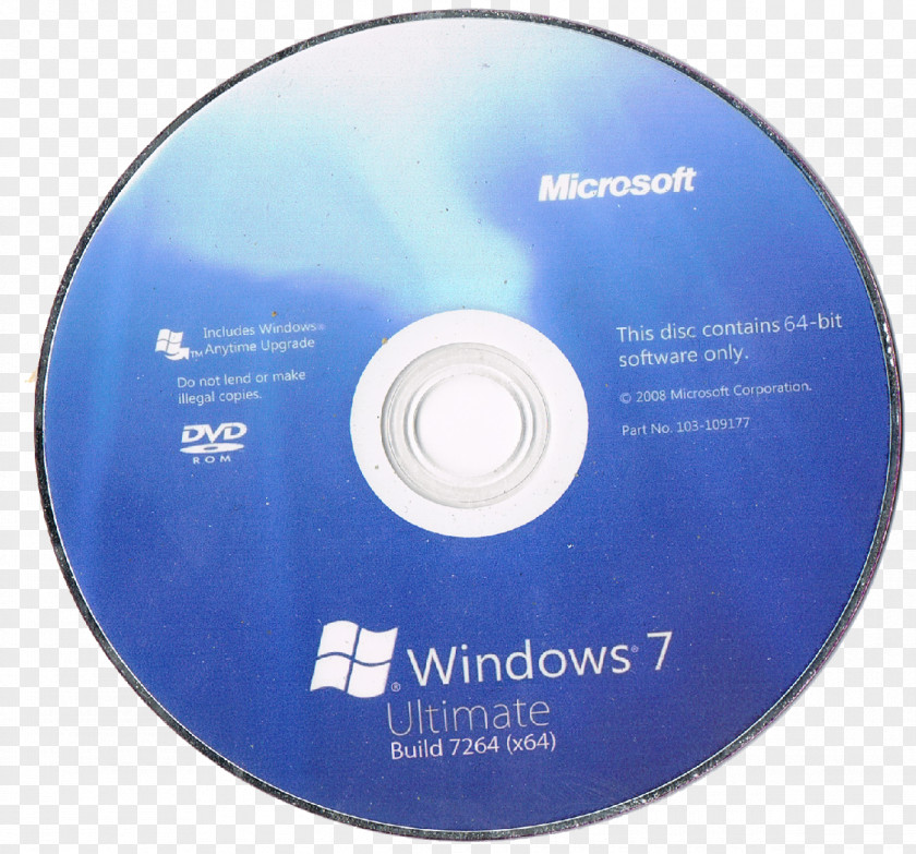 Windows CD Cover Photos 7 Microsoft X86-64 8 XP PNG