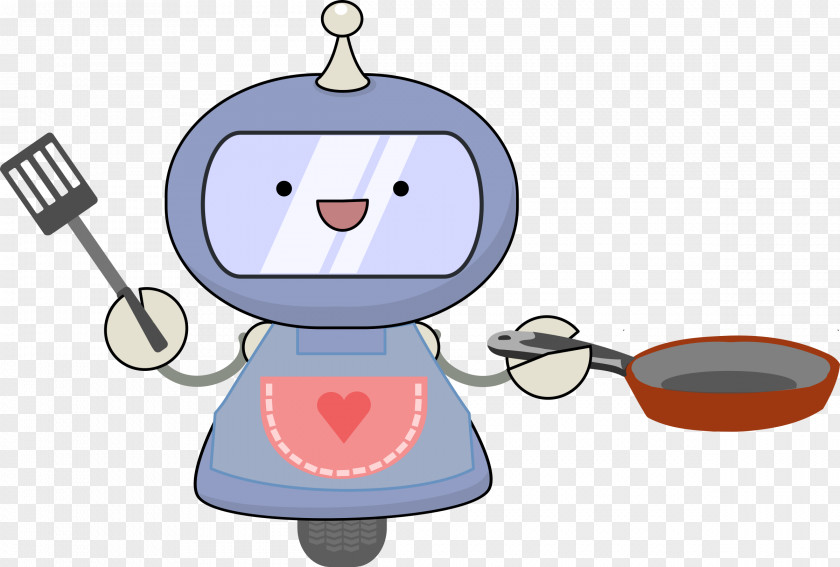 Breakfast Robot Cooking Clip Art PNG