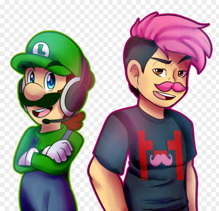 Luigi Super Mario Maker Drawing YouTuber PNG