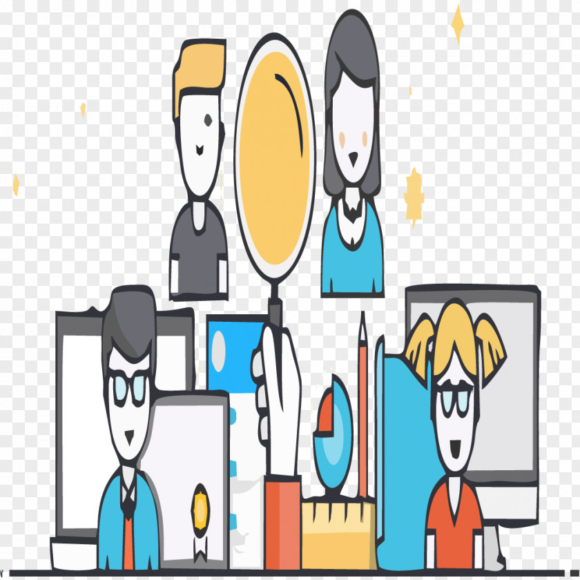 Vector Business Men And Women Illustration PNG