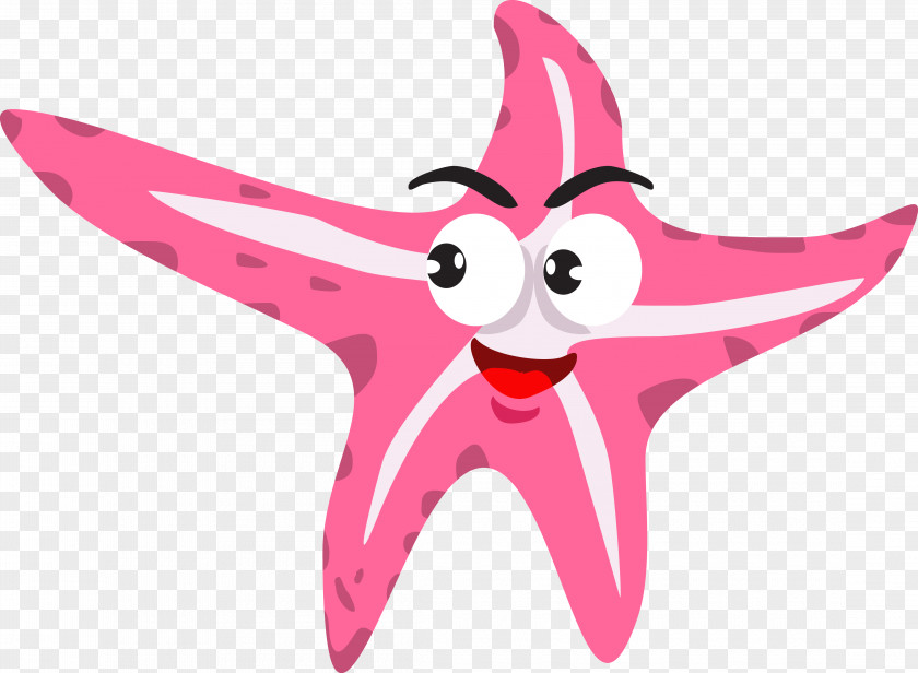 Vector Pink Starfish Clip Art PNG