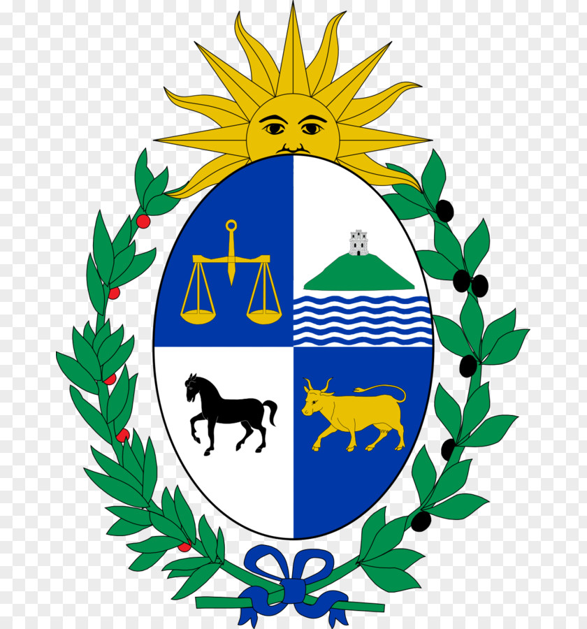 Flag Coat Of Arms Uruguay PNG