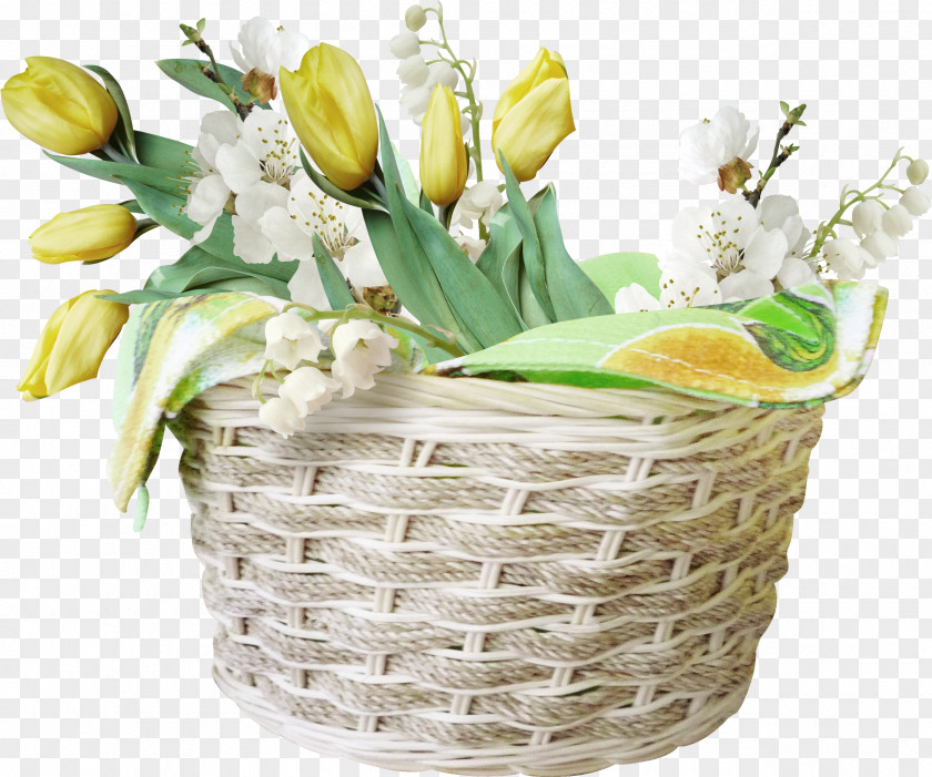 Flower Vase Easter Bunny Egg PNG