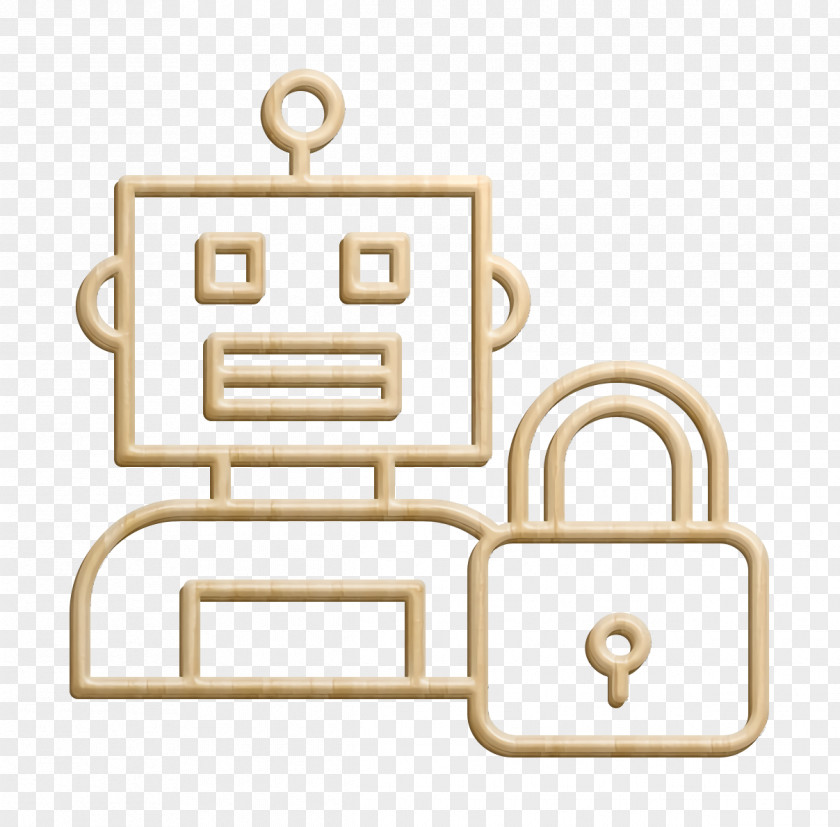 Lock Icon Robot Robots PNG