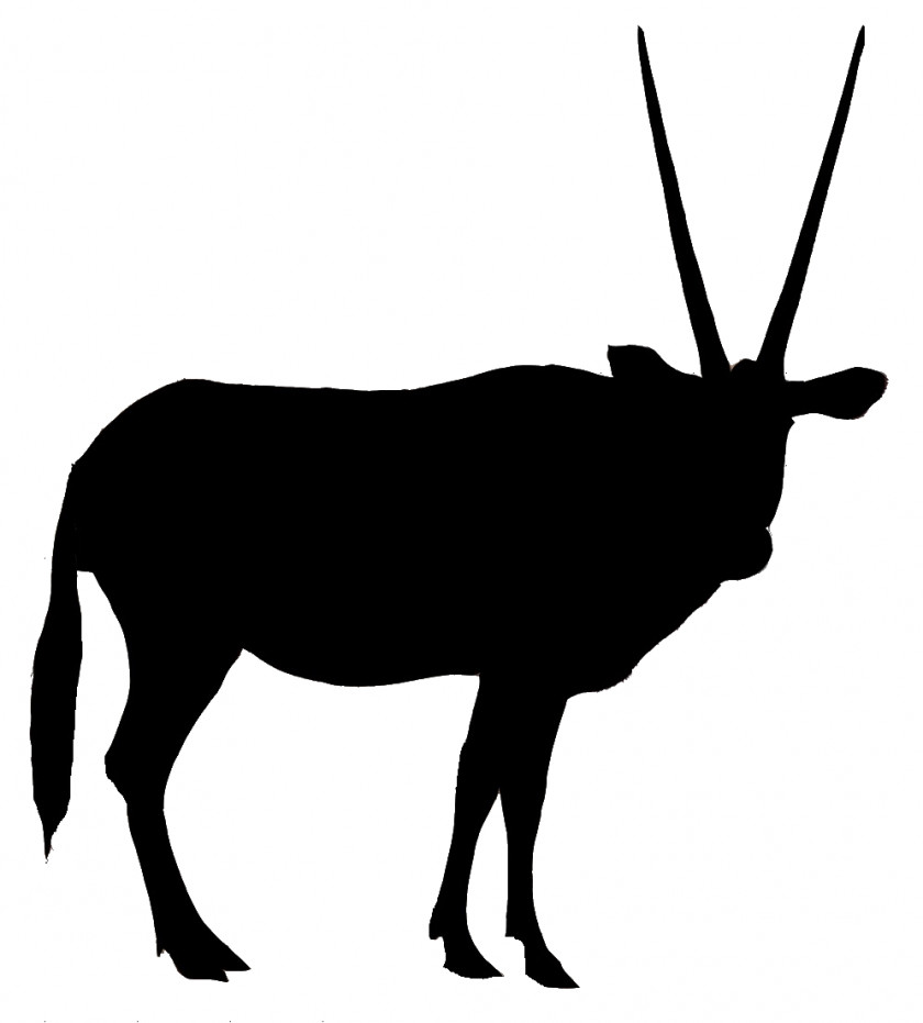 Silhouette Antelope Gemsbok Gazelle Clip Art PNG
