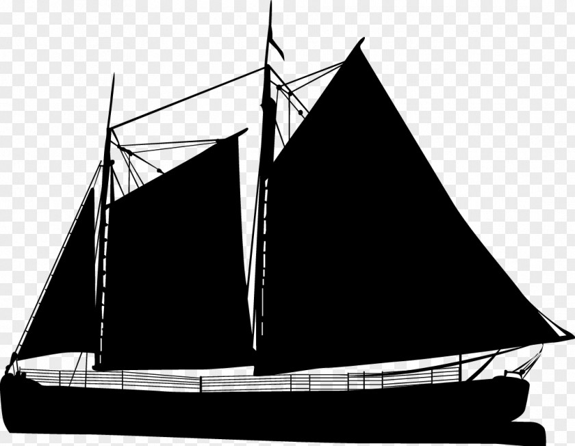 Telecommunication Silhouette Sailing Ship Brigantine Boat Vector Graphics PNG