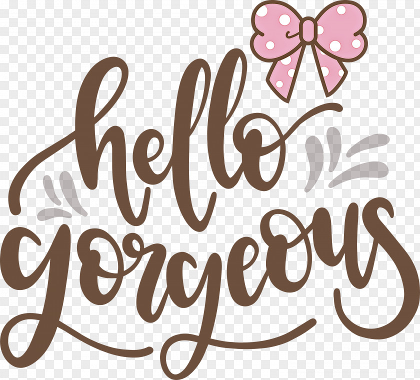 Fashion Hello Gorgeous PNG