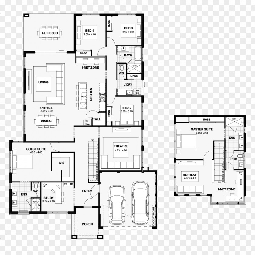 House Floor Plan Storey Bedroom PNG